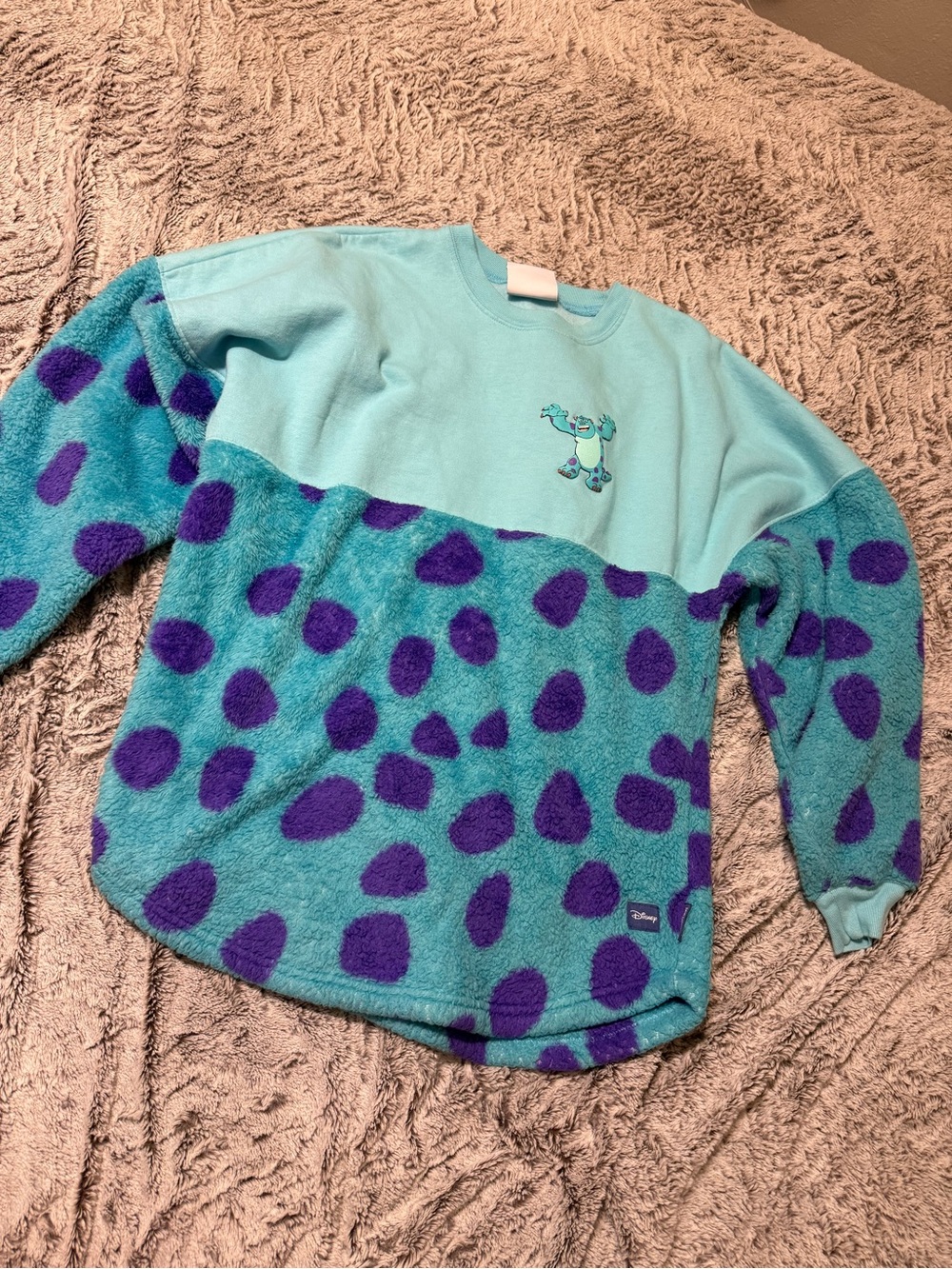 Disney Parks Monsters Inc. Sulley Fleece Spirit Jersey size adult small